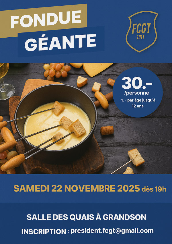 Fondue géante FC Grandson-Tuileries