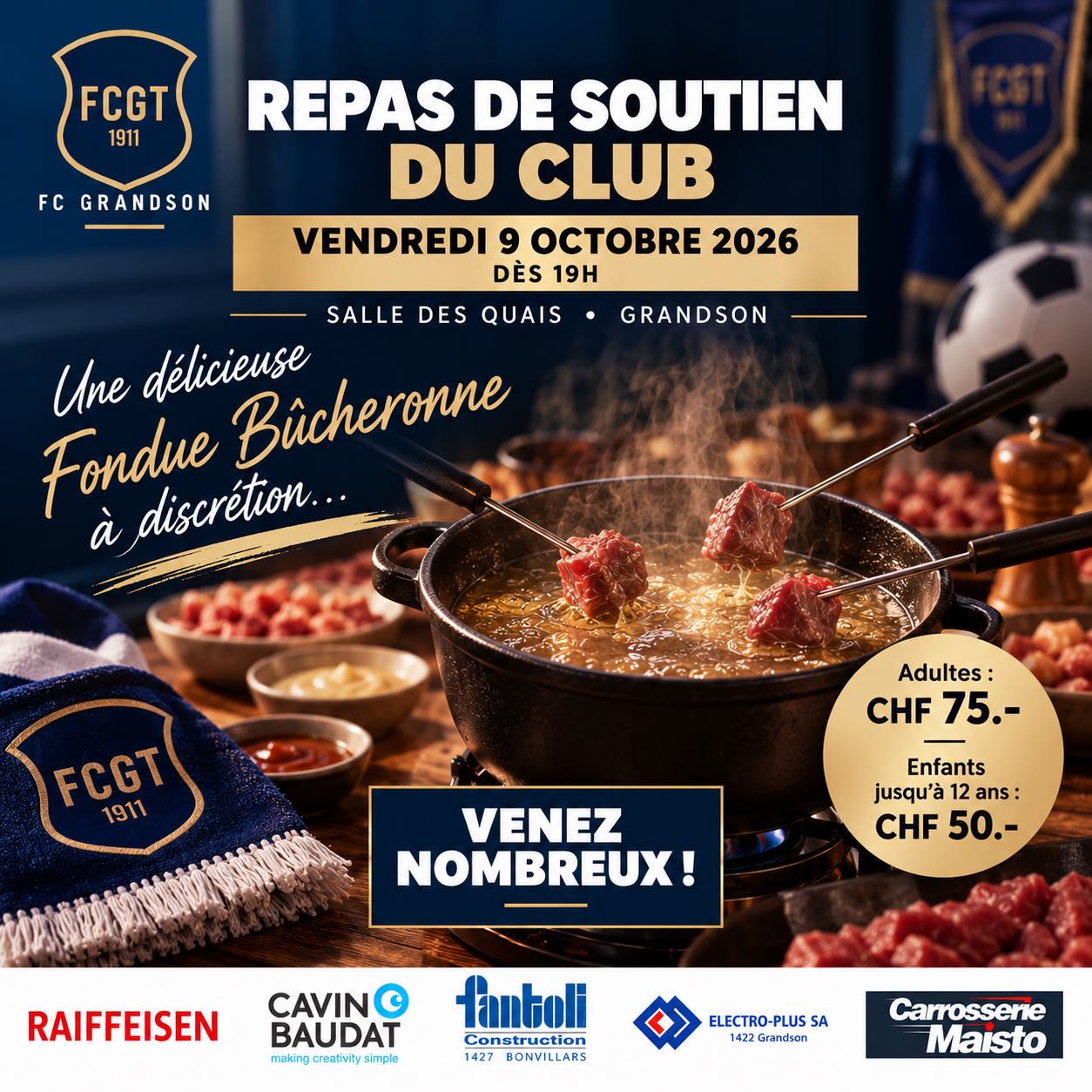 Repas de soutien du FC Grandson